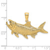 Lex & Lu 14k Yellow Gold TARPON Fish w/Open Mouth Charm LALK8133 - 3 - Lex & Lu