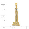 Lex & Lu 14k Yellow Gold 3D CAPE MAY, NJ Lighthouse Charm - 3 - Lex & Lu