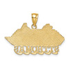 Lex & Lu 14k Yellow Gold 2D St. Thomas Cruise Ship Charm - 4 - Lex & Lu