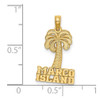 Lex & Lu 14k Yellow Gold Flat MARCO ISLAND Under Palm Tree Charm - 3 - Lex & Lu