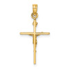 Lex & Lu 14k Yellow Gold Crucifix Charm - 4 - Lex & Lu