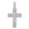 Lex & Lu 14k White Gold Cross Charm - 3 - Lex & Lu