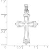 Lex & Lu 14k White Gold Polished and Cut-Out Cross Charm LALK8482W - 3 - Lex & Lu