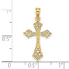 Lex & Lu 14k Yellow Gold Filigree Cross Charm LALK8495 - 3 - Lex & Lu