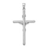 Lex & Lu 14k White Gold Textured Crucifix Charm - 4 - Lex & Lu