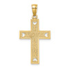 Lex & Lu 14k Yellow Gold I LOVE JESUS Cross w/Hearts Charm - Lex & Lu