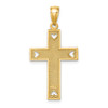 Lex & Lu 14k Yellow Gold I LOVE JESUS Cross w/Hearts Charm - 4 - Lex & Lu