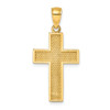 Lex & Lu 14k Yellow Gold Block Cross Charm - 4 - Lex & Lu