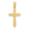 Lex & Lu 14k Yellow Gold w/Arrow Pointed Ends Crucifix Charm - 4 - Lex & Lu