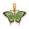 Lex & Lu 14k Yellow Gold Small Stained Glass Butterfly Charm - Lex & Lu