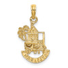 Lex & Lu 14k Yellow Gold CHARLESTON Scene w/Horse, Cart, and House Charm - Lex & Lu