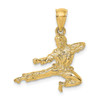 Lex & Lu 14k Yellow Gold 3D Karate Man Charm LALK8763 - Lex & Lu