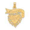 Lex & Lu 14k Yellow Gold MOMMY's GIRL In Heart w/Banner Charm - Lex & Lu