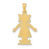 Lex & Lu 14k Yellow Gold Girl Charm LALK8936 - 4 - Lex & Lu