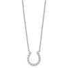 Lex & Lu Sterling Silver CZ Horse Shoe Necklace 16'' LAL24012 - 2 - Lex & Lu