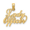 Lex & Lu 14k Yellow Gold Lady Officer Charm - Lex & Lu