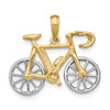 Lex & Lu 14 Yellow Gold w/Rhodium3D Ten Speed Bicycle Charm - 4 - Lex & Lu