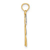 Lex & Lu 14k Yellow Gold w/Rhodium Textured w/Rhodium Boy Charm - 2 - Lex & Lu