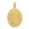 Lex & Lu 14k Yellow Gold w/Rhodium 3D Night Time Prayer w/Girl Charm - 3 - Lex & Lu