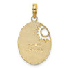 Lex & Lu 14k Yellow Gold w/Rhodium YOU ARE MY SUNSHINE w/Cut-out Sun Charm - 3 - Lex & Lu