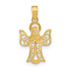 Lex & Lu 14k Yellow Gold Angel Pendant LALK9592 - 3 - Lex & Lu