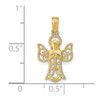 Lex & Lu 14k Yellow Gold Angel Pendant LALK9592 - 4 - Lex & Lu