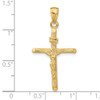 Lex & Lu 14k Yellow Gold Crucifix Pendant LALK9606 - 3 - Lex & Lu