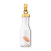 Lex & Lu 14k Yellow Gold Two-tone 3D Mini Penny in Glass Bottle Pendant LALK9667 - Lex & Lu