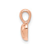 Lex & Lu 14k Rose Gold Polished 3D Heart Charm - 2 - Lex & Lu