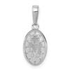 Lex & Lu 14k White Gold Miraculous Medal Charm - 3 - Lex & Lu