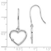 Lex & Lu Sterling Silver White Ice Diamond Heart Earrings LALQW311 - 4 - Lex & Lu