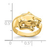 Lex & Lu 14k Yellow Gold Polished Jungle Cat Ring Size 7 - 5 - Lex & Lu