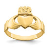 Lex & Lu 14k Yellow Gold Polished Claddagh Ring Size 9 LALR698 - Lex & Lu