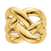 Lex & Lu 14k Yellow Gold Polished Bold Basket Weave Dome Ring Size 7 - 5 - Lex & Lu