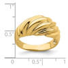 Lex & Lu 14k Yellow Gold Polished Shrimp Fashion Ring Size 7 - 3 - Lex & Lu