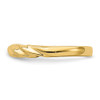 Lex & Lu 14k Yellow Gold Polished Thin Ribbed Dome Ring Size 7 - 4 - Lex & Lu