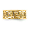 Lex & Lu 14k Yellow Gold Polished and Cut Out Greek Key Design Band Ring Size 7 - 5 - Lex & Lu