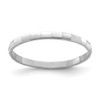 Lex & Lu 14k White Gold Bamboo Toe Ring - Lex & Lu