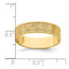 Lex & Lu 14k Yellow Gold Wave Engraved Thumb Ring Size 9 - 3 - Lex & Lu