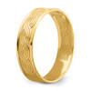 Lex & Lu 14k Yellow Gold Wave Engraved Thumb Ring Size 9 - 7 - Lex & Lu