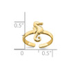 Lex & Lu 14k Yellow Gold Adjustable Seahorse Toe Ring - 3 - Lex & Lu