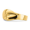 Lex & Lu 14k Yellow Gold w/Rhodium-Plated X Dome Ring Size 7 - 4 - Lex & Lu