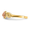 Lex & Lu 14k Two-tone Gold Flower Ring Size 7 LALR932 - 4 - Lex & Lu