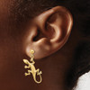 Lex & Lu 14k Yellow Gold Polished Gecko Dangle Earrings - 3 - Lex & Lu