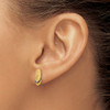 Lex & Lu 14k Yellow Gold w/Blue Enamel Single Flip-Flop Post Earrings - 3 - Lex & Lu