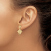 Lex & Lu 14k Yellow Gold Shell and Singray Post Dangle Earrings - 3 - Lex & Lu