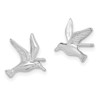 Lex & Lu 14k White Gold Polished Seagull Post Earrings - 2 - Lex & Lu