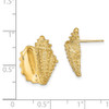 Lex & Lu 14k Yellow Gold 2D Conch Shell Post Earrings LALTE822 - 4 - Lex & Lu