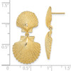 Lex & Lu 14k Yellow Gold Double Scallop Dangle Earrings - 4 - Lex & Lu