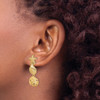 Lex & Lu 14k Yellow Gold Starfish, Shell and Sand Dollar Dangle Earrings - 3 - Lex & Lu